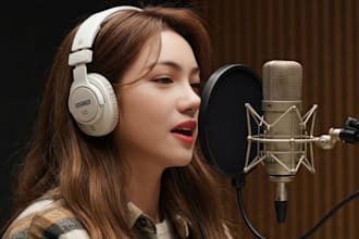 write lyrics, sing custom children song nursery rhymes female edm pop singer rnb