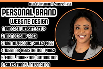 design a personal brand website, personal branding website, coach consultant