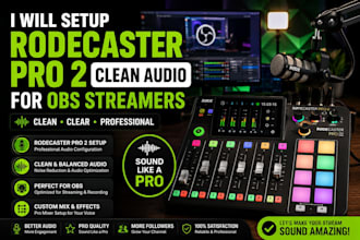 setup rodecaster pro 2 clean audio for obs streamers