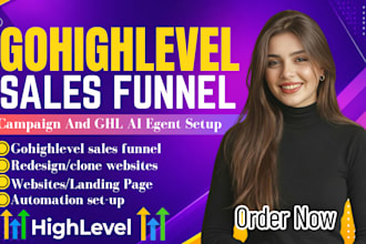 gohighlevel website design sales funnel ghi landing page automation expert