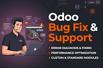 fix bugs and errors in your odoo system