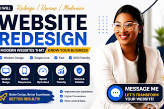 redesign website, revamp website, modern website redesign for business growth