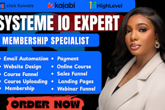 do systeme io membership website, sales funnel,webinar funnel, systeme io expert