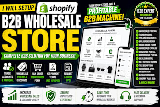 setup shopify b2b wholesale store wholesale pricing trade accounts bulk ordering