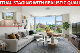 do virtual staging, virtual furniture quick turnaround time