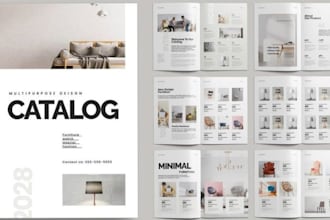 design retail product catalog, brochure for summer campaign and flipbook