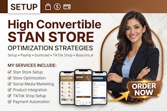 setup stan store, payhip, tiktok shop, gumroad, stan store marketing, beacons ai
