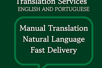 translate english to portuguese and portuguese to english