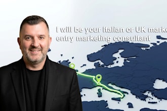 be your italian or UK market entry marketing consultant