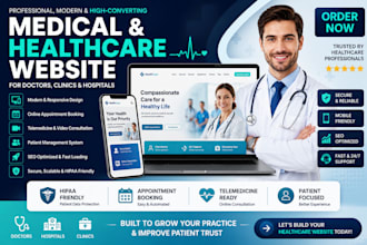 build, design, medical, healthcare, doctor, hospital website