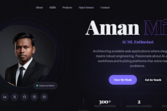 build modern responsive portfolio website