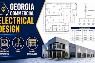 create georgia commercial electrical drawings, slds, and panel schedules