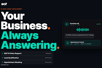 build an ai voice agent to answer and book your business calls