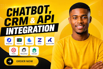setup botpress aisensy gallabox zoko kommo crm twilio interakt api integration