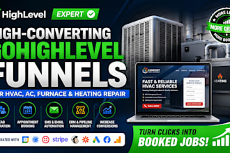 do gohighlevel funnel for air conditioning, hvac ,furnace repair, heating repair