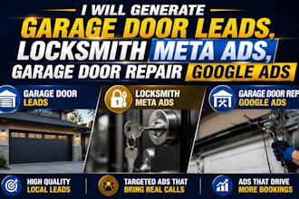 generate garage door leads locksmith meta ads garage door repair google ads