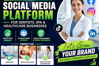manage your social media platform for dentists, spa, healthcare businesses