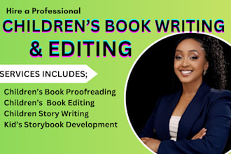 proofread and edit children story book write children story book