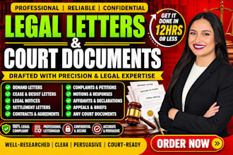 write demand letter legal notice and cease and desist letter