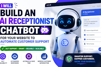 build an ai receptionist chatbot for your website to automate customer support