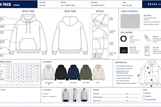 design hoodies, jackets, tracksuits, t shirt, and activewear tech packs