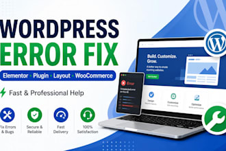 fix wordpress errors and elementor issues