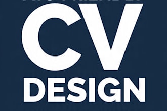 design a modern professional cv resume using canva
