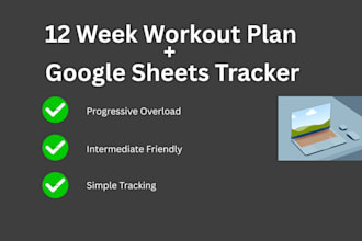 create a custom workout plan and lifting progression tracker