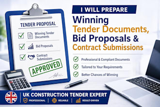 prepare winning tender documents, bid proposals and contract submissions