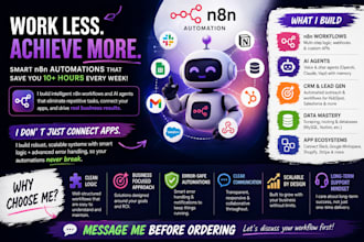 develop n8n automation, ai automation, n8n workflow,  n8n ai agent