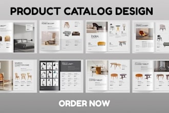design product catalogue for fashion, lifestyle, outdoor and seasonal sales