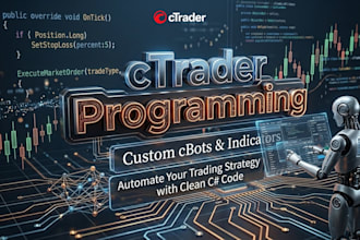 build custom ctrader cbots and indicators