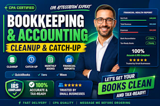 do bookkeeping and accounting cleanup for your small business