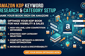 do amazon KDP keyword research and category setup for your book