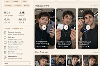 build portofolio from tiktok instagram  x links