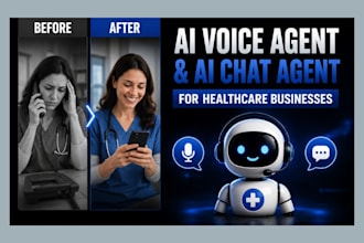 build an ai voice agent and ai chat agent for healthcare businesses