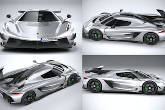 create 3d car model engine block body kit mechanical cad design in solidworks