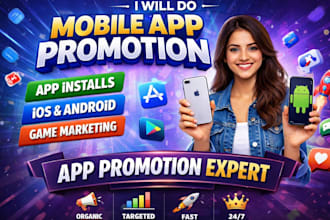 do mobile app promotion app install and android game marketing app promotion