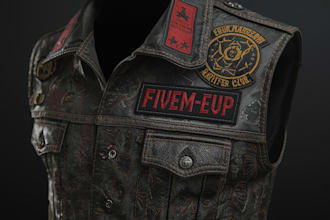create custom fivem eup biker kuttes and club vest packages