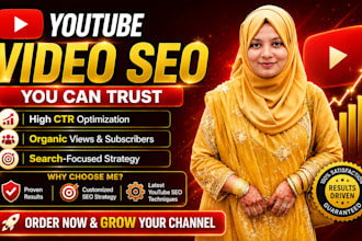 be your youtube video SEO expert