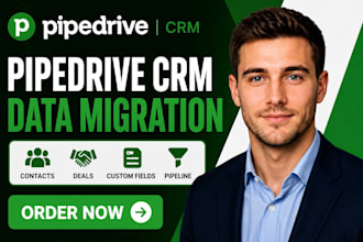 migrate pipedrive CRM data import contacts deals custom fields pipeline