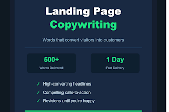 write high converting landing page copy for your business