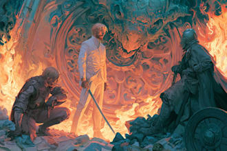 book cover design, fantasy book cover illustration