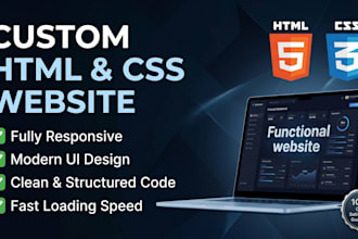 design a professional landing page with HTML CSS
