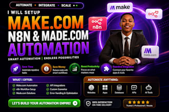 setup make com automation make com made com n8n automation make automation