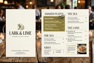 design professional menu layouts that attract customers and increase sales