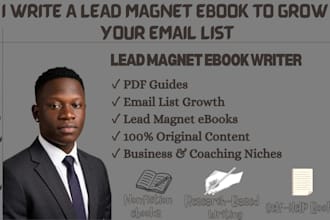 write a lead magnet ebook to grow your email list