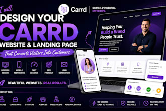 design carrd website, carrd landing page, redesign carrd website, landing page