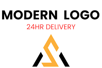 design modern minimalist logo for your brand in 24 hours