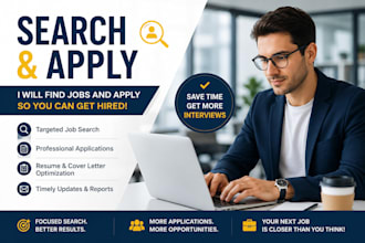 do job search, apply for jobs, and submit job applications